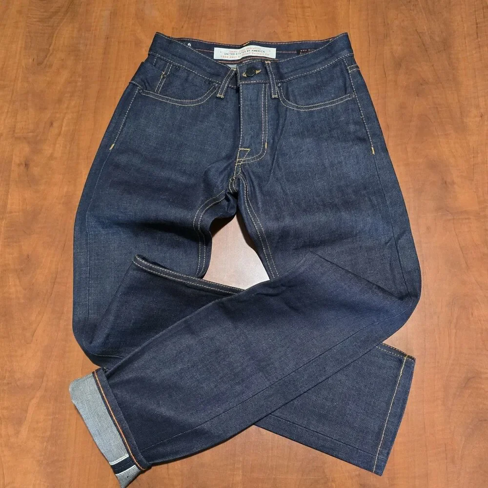 NEW Williamsburg Garment Company Grand St Raw Selvedge Denim Slim Jeans 28x31